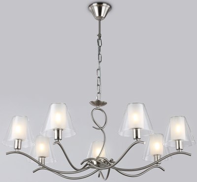 Люстра Ambrella LH57083/7 SN/FR (никель/белый матовый) - фото