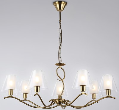 Люстра Ambrella LH57093/7 BS/FR (латунь/белый матовый) - фото