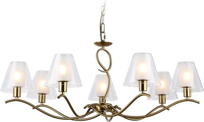 Люстра Ambrella LH57093/7 BS/FR (латунь/белый матовый)
