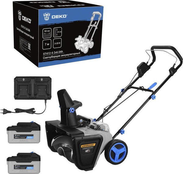 Снегоуборщик аккумуляторный Deko ST412-6 / 083-4445 - фото
