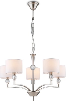 Люстра Ambrella LH71121/5 SN/WH (никель/белый)