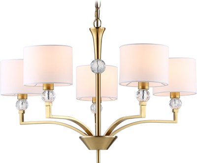 Люстра Ambrella LH71131/5 BS/WH (латунь/белый)