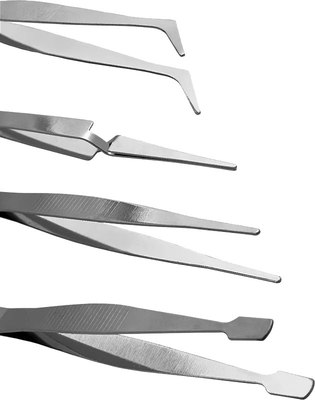 Пинцет монтажный Vertex Tools 0032-4