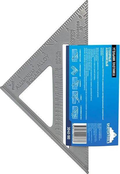 Угольник Vertex Tools 180мм / 3040-180