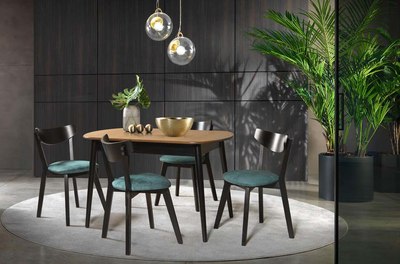 Обеденный стол Мебель-Класс Эней (черный/Р-43)