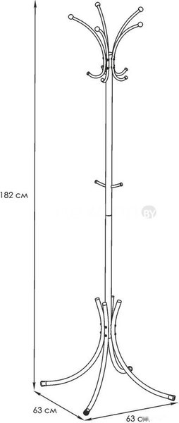 Вешалка для одежды ЗМИ Корона / ВНП 366
