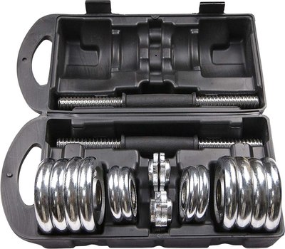 Набор гантелей разборных Atlas Sport С соединительным грифом 15кг - фото