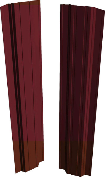 Штакетник металлический Скайпрофиль П-образный 111 Престиж Пэ-RAL3005 - фото