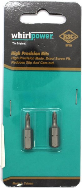 Набор бит WhirlPower 25мм PH0 / 38LM130000 - фото