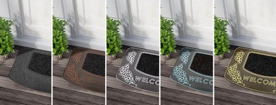 Коврик грязезащитный Akuteks Tekstil Pvc Mat 45x70-GARDEN-SILVER-PVCMat