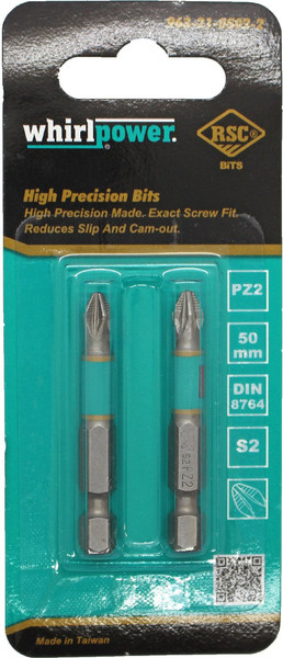 Набор бит WhirlPower 50мм PZ2 / 38LM130026 - фото