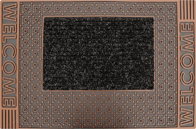 Коврик грязезащитный Akuteks Tekstil Pvc Mat 45x70-LINEA-COPPER-PVCMat - фото