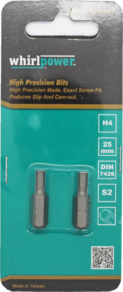 Набор бит WhirlPower 25мм H4 / 38LM130059 - фото