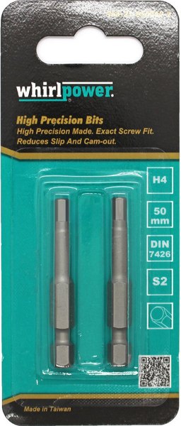 Набор бит WhirlPower 50мм H4 / 38LM130063 - фото