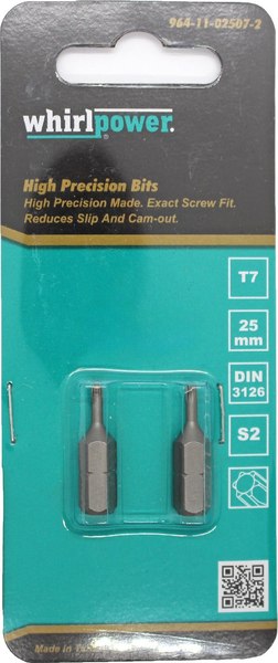 Набор бит WhirlPower 25мм T6 / 38LM1300653 - фото