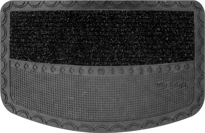 Коврик грязезащитный Akuteks Tekstil Pvc Mat 45x70-PEARL-BLACK-PVCMat - фото