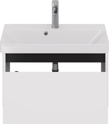 Тумба под умывальник Dreja Luxury 70см Подвесная 1 ящик / 99.2010 (белый матовый)