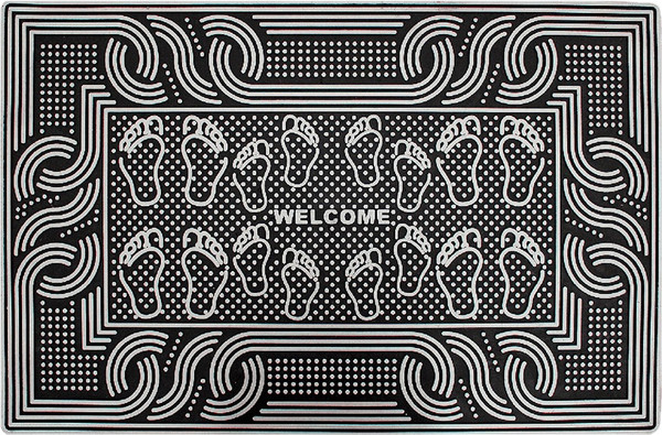 Коврик грязезащитный Akuteks Tekstil Pvc Mat 45x70-STEP-SILVER-PVCMat