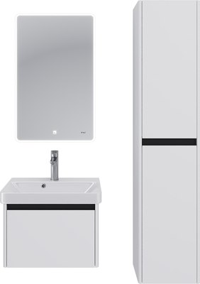 Шкаф-пенал для ванной Dreja Luxury 35см Универсальный / 99.2013 (белый матовый)