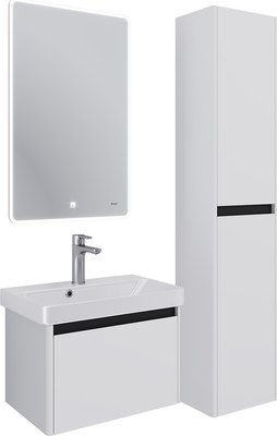 Шкаф-пенал для ванной Dreja Luxury 35см Универсальный / 99.2013 (белый матовый)