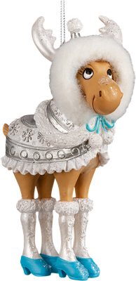 Елочная игрушка Erich Krause Decor. Лосяша в шубке / 62369 - фото
