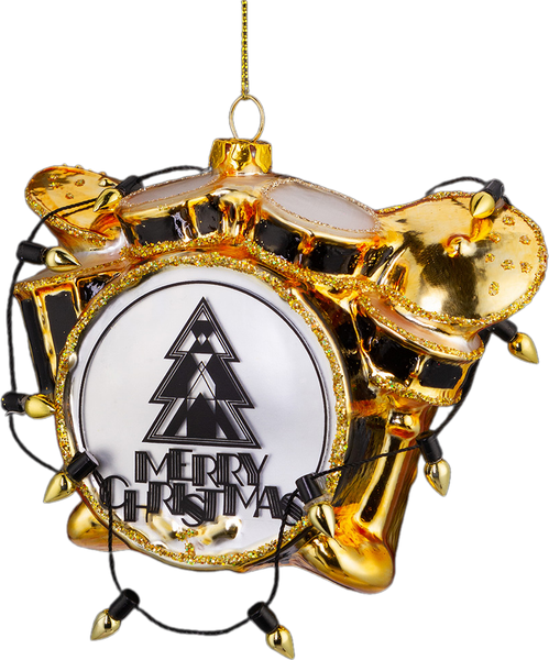 Елочная игрушка Erich Krause Decor. Барабанная установка / 62330 - фото