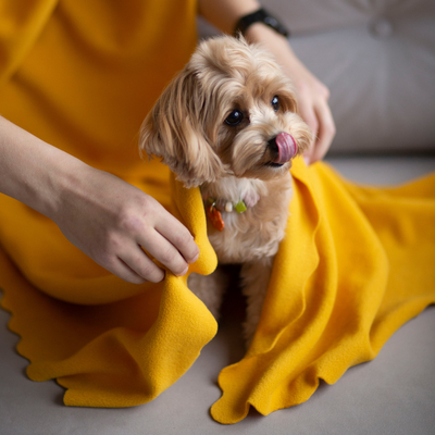 Подстилка для животных Уютный плед Флисовая 70x90см