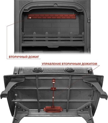Печь-камин Везувий HR-15 Антрацит