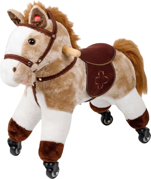 Каталка детская Amarobaby Funny Horse Лошадка / AMARO-28FH-Bei - фото