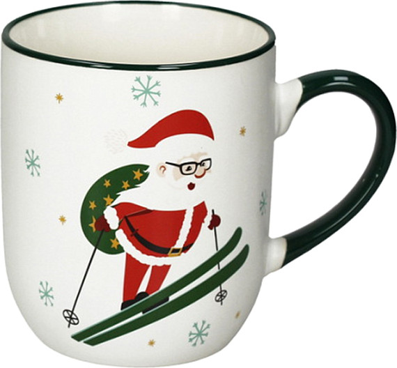 Кружка Andrea Fontebasso New Milk & Coffee Babbo Mood. Санта и лыжи / NL68401M248_3 - фото
