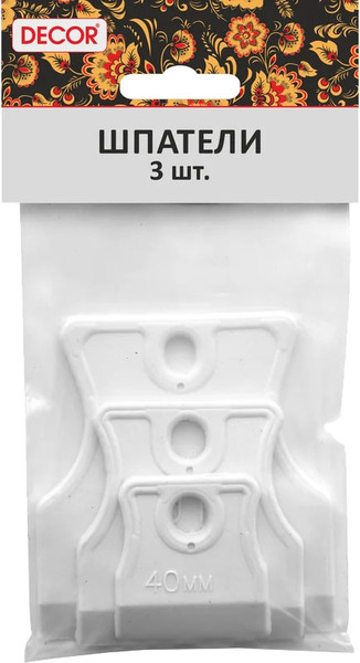 Набор шпателей Decor 40, 60, 80мм / 308-0009 - фото