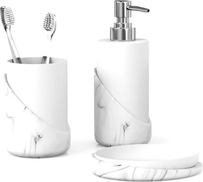 Набор аксессуаров для ванной FORA Marble Light - фото