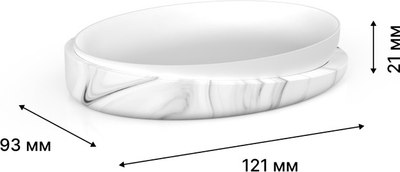 Набор аксессуаров для ванной FORA Marble Light