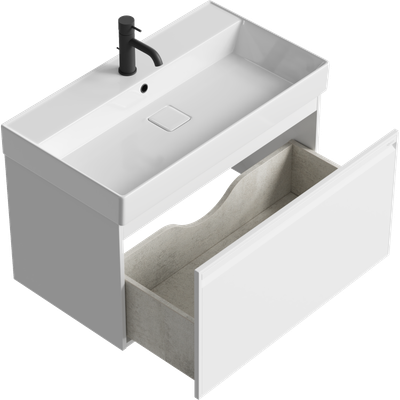 Тумба с умывальником Aqwella Pure / PUR0108WM