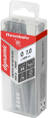 Набор сверл Rennbohr 7.0х109мм Dinamic P9M3 / 666070 - фото