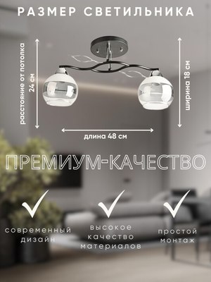 Потолочный светильник Aitin-Pro НПБ 02-2x60-101 / 8293/2