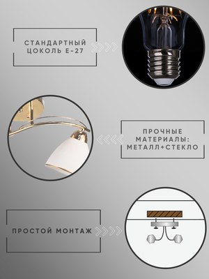 Потолочный светильник Aitin-Pro НПБ 02-2x60-101 / 8206/2