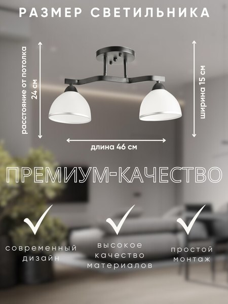 Потолочный светильник Aitin-Pro НПБ 02-2x60-101 / 8205/2