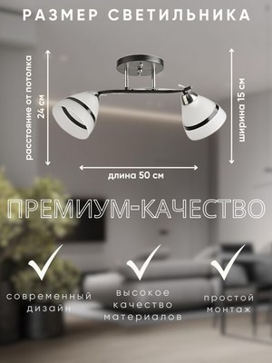 Потолочный светильник Aitin-Pro НПБ 02-2x60-101 / 8172/2