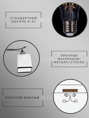 Потолочный светильник Aitin-Pro НПБ 02-2x60-101 / 7542/2