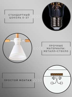 Люстра Aitin-Pro НПБ 02-3x60-105 / 7481/3