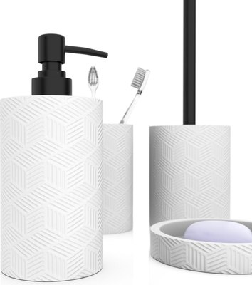 Набор аксессуаров для ванной FORA Delicate White