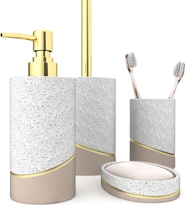 Набор аксессуаров для ванной FORA Terrazzо