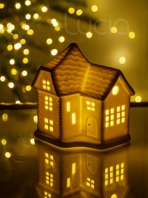 Ночник Лючия Фарфоровый Домик 02 / 185-02