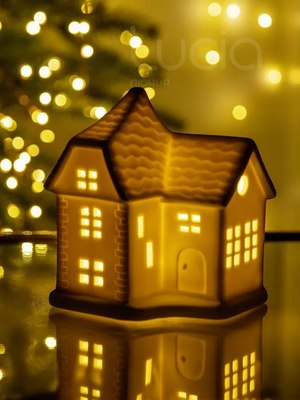 Ночник Лючия Фарфоровый Домик 02 / 185-02