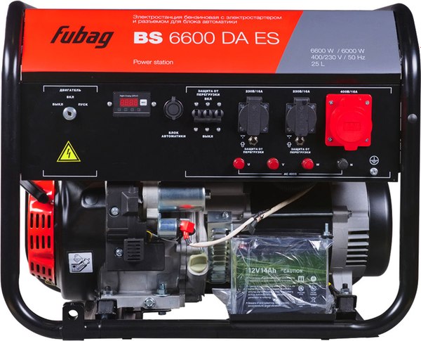 Бензиновый генератор Fubag BS 6600 DAES (646282)