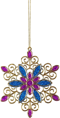 Елочная игрушка Erich Krause Снежинка магия Востока / 40998 - фото