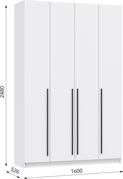 Шкаф Олмеко Брандо 4-х дверный 67.09