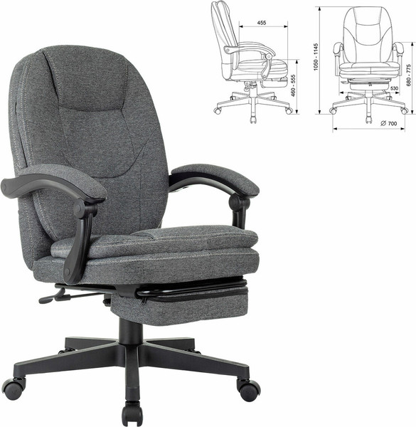 Кресло офисное Бюрократ CH-868MSG-BF