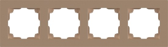 Рамка для выключателей и розеток INTRO Accent 6-504-04 / Б0063766 - фото
